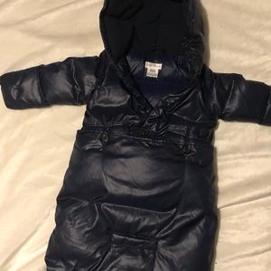 Ralph Lauren navy blue down puffer bunting outerwear 6M